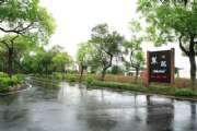 雙向入口車道雨天即景